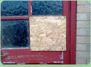 boarded up Rainham